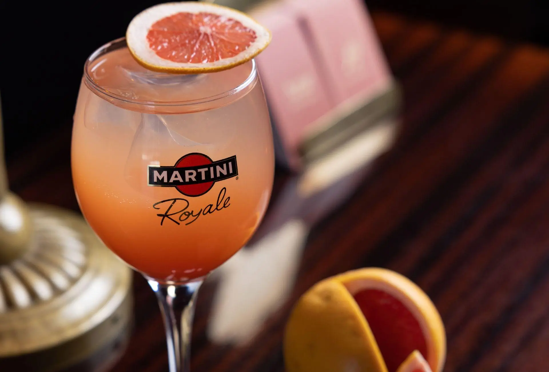 Martini Royale grapefruit cocktail
